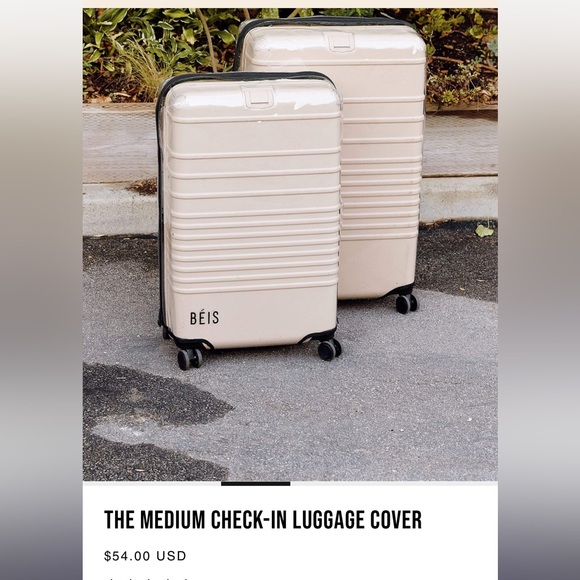 Beis Clear Luggage Cover for medium check in - Picture 2 of 5
